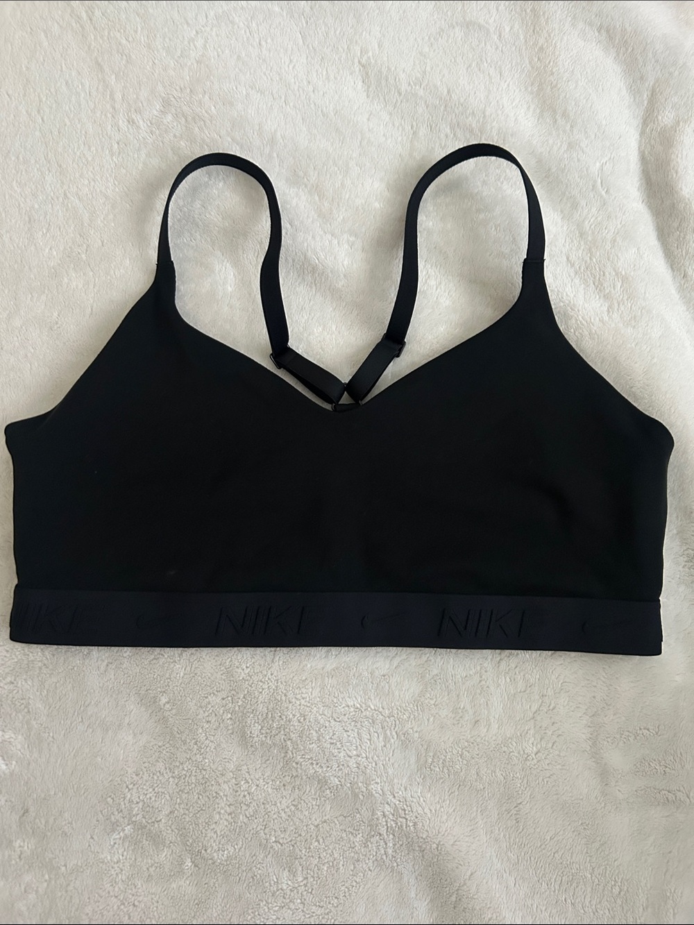 Nike Black Minimalist Light‑Support Bralette